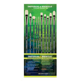 Creative Mark Imperial Professional Chungking Hog Bristle Brush Assorted Styles Set of 10, Handmade Long Handle Oil Paint Brus