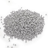 Honbay 2000pcs 2mm Round Crimp Beads Spacer Stoppers Beads for DIY Jewelry Making (Silver)