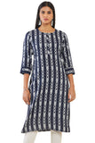 Soch Women White Rayon Geometric Kurta (8907715946079_White_2XL)
