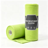 EBIZCITY Tear Off Microfiber Towel Roll, 20 Count Reusable Cloths, Green