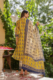 Gosriki Women'S Rayon Blend Straight Printed Kurta With Pant & Dupatta (Uchiha Mustard-Vks04-Gs_S_Mustard_Small),Mustard,,B0DCK63YY5