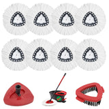 10Pack Spin Mop Replacements Heads Kit for Cedar Easywring 1Tank System