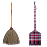 Traditional Grass Home Handmade in Thailand Unique Bamboo Handled Thick Durable Broom House Warming Gift for Friends