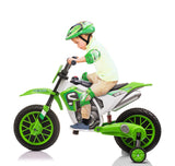 TOBBI Electric Motorcycle for Kids 12V Dirt Bike Ride on Toy Battery Powered Motorbike Off-Road Motocross Kid Motorized Vehicles
