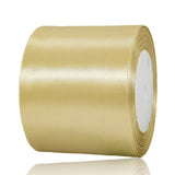 Gold Ribbon 3 Inch Wide x 25 Yards, Satin Thick Ribbon for Gift Wrapping, Wedding Decor Large Bows Making, Wedding Chair Sash, F