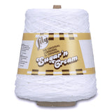 Lily Sugarn Cream Cotton Cone Yarn, White , 1 Cone, 14 oz (Pack of 1)