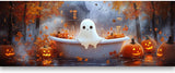 Yomiie Large 5D Diamond Art Kits for Adults, Ghost Pumpkin Diamond Painting Art Halloween DIY Full Round Drill Kits, Embroidery