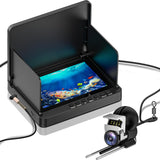 ZXBVSU Underwater Fishing Camera, Fishing Camera with Infrared Night Vision Light, Portable Fish Finder with 100ft Cable, 5 Inch