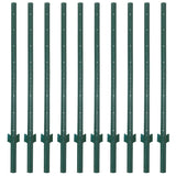 Ladech 3-4-5-6-7 Feet Sturdy Duty Metal Fence Post - Garden U Post For Fencing - 10 Pack (5 Feet) -Like New