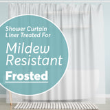BigFoot Shower Curtain Liner - 72 x 72 PEVA Heavy Duty Shower Curtain with Rustproof Metal Grommet and 3 Magnetic Weights - Odor