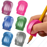 The Pencil Grip Pencil Grips, The Crossover Grip, Metallic Ergonomic Writing Aid For Righties And Lefties, Colorful Pencil Gripp