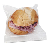 Boardwalk Reclosable Food Storage Bags, Sandwich, 1.15 Mil, 6.5 X 5.89, Clear, 500/box