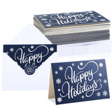 Gueevin 80 Pcs Merry Christmas Cards with Envelopes and Stickers Bulk 3.5 x 5 Inch Happy Holidays Cards with Printed Message for