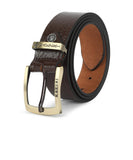 Men Brown Genuine Leather Belt ()_1003