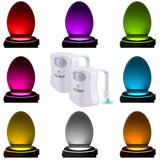 2 Pack. The Original Toilet Bowl Night Light. Fun & Useful Bathroom Motion Sensor Tech Gadget. Funny Novelty Birthday Gift Idea.
