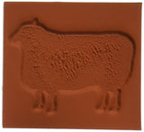 Deep Red Stamps Wooly Sheep Rubber Cling Stamp 2 x 2 inches
