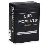 OUR MOMENTS Generations Game: 100 Conversation Starters for Grandparents & Grandchildren, Portable Cardstock Tabletop Game for F