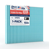 BNX TruFilter C7072 Cabin Air Filter, HEPA 99.97%, MADE IN USA, Compatible With Honda CR-V (1997-2001) and Honda Insight (2000-2