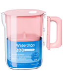 Waterdrop PT12P Small 6Cup Water Filter Pitcher for Mini Fridge, Pink