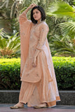Anni Designer Women'S Rayon Blend Hand Block Printed Straight Kurta With Pant & Dupatta (Ragsri Peach-Vks02_S_Peach_Small),Peach,S,,,