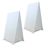 11 X 17 Premium Corrugated Plastic Dry Erase Tabletop Marquee Easel - 2 Pack