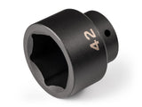 TEKTON 1/2 Inch Drive x 42 mm Shallow 6-Point Impact Socket | SID22142