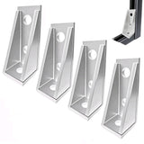 BIAXJUNY 90 Degree Gusseted Fitting for 1-5/8 Strut Channel,3 Hole Heavy Duty Steel Right Angle Connector Brackets for 1 /2 Bolt