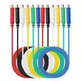Sumnacon Magnetic Jumper Wires - 6pc Silicon Soft Flexible Magnetic Leads for Testing 30VAC 5A 20AWG Jumper Test Wires for HVAC