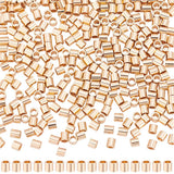 Beebeecraft 1 Box 300Pcs Crimp Tube Beads 14K Gold Filled Brass 2mm Tube Crimp End Spacer Beads Loose Stopper Bead for Earring N