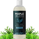 Rosemary Tea Tree Mint Shampoo - Clarifying Shampoo for Build Up and Flakes with Deep Cleansing Peppermint Oil and Tea Tree Esse