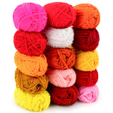 Acrylic Yarn for Crocheting - Soft Knitting Yarn for Crafts Skeins for Crocheting DIY Bulk for Handicraft Knitting Scarves Ideal