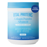 Vital Proteins Collagen Peptides Powder Advanced with Hyaluronic Acid & Vitamin C - 20 oz Collagen, Unflavored, 28 Servings
