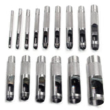 Upto Date Products 15Pcs 3Mm To 25Mm Round Steel Hollow Punch Set Leather Craft Hollow Hole Punch Tools Hollow Punch Set Leather