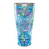 Tervis Traveler Tie Dye Dragonfly Triple Insulated Tumbler Travel Cup Keeps Drinks Cold & Hot, 30oz, Stainless Steel