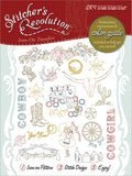 Aunt Marthas Stitchers Revolution IronOn TransfersWild Wild West