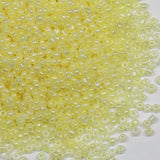 3mm Light Yellow Seed Beads for Jewelry Making 200 Grams About 6500pcs,8/0 Glass Craft for Making Earrings, Bracelets, Pendants,