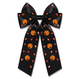 Halloween Hair Bows Accessories for Women Spooky Halloween Hair Clips Candy Corn Boo Pumpkin Ghost Hair Bows Large Orange Black