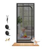 Upgraded Reinforced Pet Screen Door Thickened Cat Resistant Mesh Screen Door for Living Room, Bedroom, Patio, Dog Cat Scratch Pr