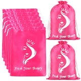 Satin Pouches with Drawstring - Soft Silk Satin Storage and Travel Bags for Bundles, Wigs, Hair Extensions, Tools, Business Gift