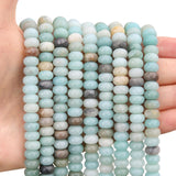 BONNY BOXX 1 Strand Natural 5 * 8mm African Turquoise Rondelle Beads, Natural Abacus Disk Stone Beads Loose Spacer Gemstone for