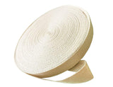 Abbaoww 50 Yards Cotton Twill Tape Ribbon 2 Inch, Soft Natural Webbing Tape Herringbone Tape for Sewing DIY Craft, Beige