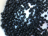 Czech Glass Seed Beads Size:6/0 40 gr / 1.4 oz (Black)