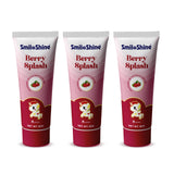 SmiloShine Unicorn Gel Toothpaste for Kids - Strawberry Flavor - Pack of 3