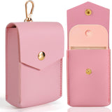 Solldgt Case Compatible with Touchland Hand Sanitizer Spray - Leather Protective Case Holder with Keychain for Touch land Power