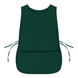 DALIX Cobbler Apron 2 Pockets Smock Regular 28.5 x 18.5 Poly Cotton Dark Green