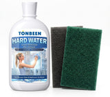 TONBEEN 16.91 oz Hard Water Stain Remover for Shower Water Spot Remover Comes with 2 Scouring Pad for Glass Doors, Tile, Floor