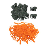 Zoomella Planting Fork Reusable Plant Fixator Clips For Plants Garden Berry Stem 300Pcs Orange|Plant Ties & Supports|Home & Gard