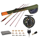 Aventik Extreme Fly Fishing Combo Kit 0/1/2/3/4/5/6 Weight Starter Fly Fishing Rod and Reel Kit Outfit with One Travel Case(6'1'