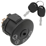 Caltric Rotary Ignition Switch Compatible with John Deere D125 D130 D140 D150 D155 D160 D170 E100 E110 E120 E130 E140 E150 E160