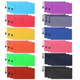 YOPCDJ 36pcs Pencil Pouch Bulk,Zipper Pouches,Waterproof Pencil Bags, Small Organizing Bags in 12 Colors for Classroom,Office Su